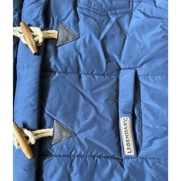 Legendary Whitetails Vest Blue Full Zip & Wooden Toggle Buttons Women's Size Med - Picture 4 of 7